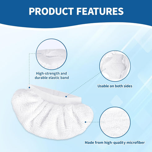 NXPPYY 16-Pack Universal Microfiber Cloths, Handheld Steam Cleaner Attachments - Steam Cleaner Accessories Compatible