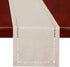 Grelucgo Handmade Hemstitched Rectangle Table Runners, Beige 14x36 inch Dresser Scarves