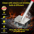 Bristle-Free Grill Brush Upgraded Aramid Fiber Wavy Pad. Safe for Cast Iron, Porcelain, Weber Gas & Charcoal Grills.