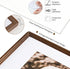 8x10 5x7 Axeman Natural Solid Oak Wood Picture Frame with Mat, Premium Rustic Wooden Photo Frames with Plexiglass