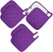 100% Cotton Potholders - Everyday Basic Terry Pot Holder Set for Cooking and Baking, Heat Resistant, Set of 6 Grape