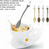 AUEAR 50 Pack Vintage Crystal Spoons Set, Carved Coffee Tea Spoons for Home Office Party Supplies