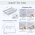 Large Capacity Refrigerator Organizer Bins, Clear Plastic Egg Holder Tray, Home Essentials Storage Box