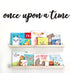 Huray Rayho Once Upon a Time Wood Sign - Nursery Wall Decor for Family Bookshelf, Baby Shower Gift