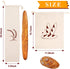4 Packs Augshy Linen Bread Bags for Homemade Bread, Unbleached, Reusable Bread Storage Bakery & Baguette