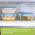 Snapware Total Solution 3-Pack (8.5-Cup) Plastic Food Storage Containers Set, Leakproof & Airtight Locking Lids