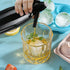 Atldmphic Siphon,1L Drinks,(8 CO2 Soda Sparkling Water and Soda Maker, Portable Carbonated Water Machine, Aluminium