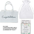 Milestone Wine Labels and Gift Bag, 6 Bottle Congratulations Wedding Wine Crate with Wedding Milestone Stickers