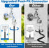 Mellbree 45FT/14M, 12 Nozzles 3/4" Misters for Outside Patio Pre-Assembled Misting Cooling System with Brass & Adapter