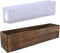 Winlyn Rustic Wooden Planter Box 17.3" L x 3.9" W x 3.9" H, Brown Decorative Wood Box for Home Garden Centerpiece