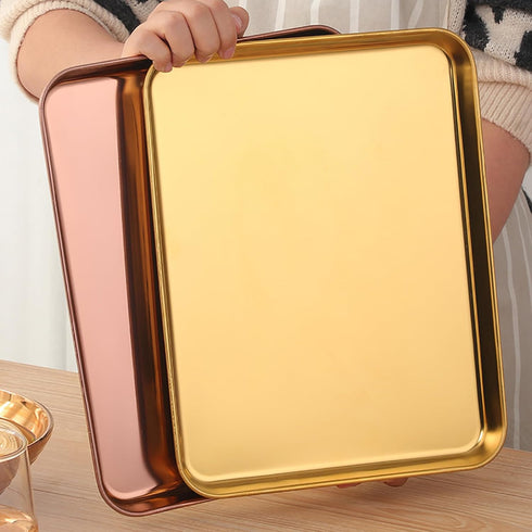 Meisha Baking Tray, Stainless Steel Cookie Sheet, Non Toxic & Healthy, Easy Clean & Dishwasher Safe