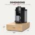 Premium Bamboo Coffee Pod Drawer for Nespresso Vertuo Capsules (NV140), Holds 40 Big or 52 Small Vertuoline Pods