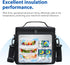Gloppie Insulated Lunch Box for Men Women, Reusable Lunch Cooler Bag in Black