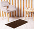 Utopia Towels Cotton Banded Rug - Bath Mats, 21 by 34 Inches, 100% Ring Spun Cotton, Dark Brown, 2 Pack