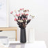 VanEnjoy 7" Minimalist Black Ceramic Vases - Home Office Decoration Frosting Finish Vase (Medium Plain)