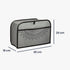 kwmobile Cover for 2 Slice Toaster - Compatible Toaster Cover - Indian Sun Grey