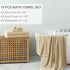 18-Piece Set, 6 6 6 100% Set Smuge Bath Towel Include Bath Towel Sheets, Hand Towels and Washcloths - Highly Absorbent
