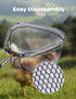 SHANWORN 16" 58.5" Retractable Poultry Chicken Catcher Net - Heavy-Duty Stainless Steel Extendable to Triangle Chicken