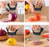 1PCS Stainless Steel Onion Holder Slicer, 2PCS Finger Guard for Vegetables, Tomato, Lemon, Meat