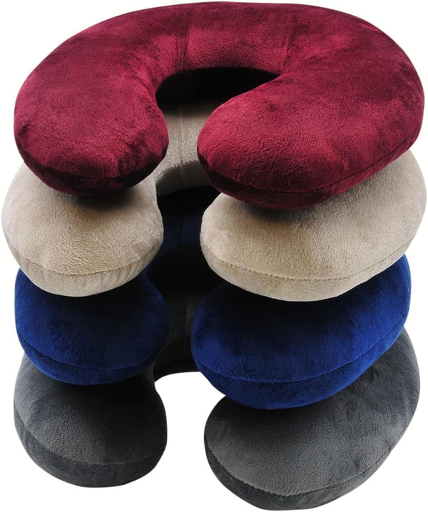 RoadPro Neck Pillow with Microfiber Cover - Assorted Colors RP2807