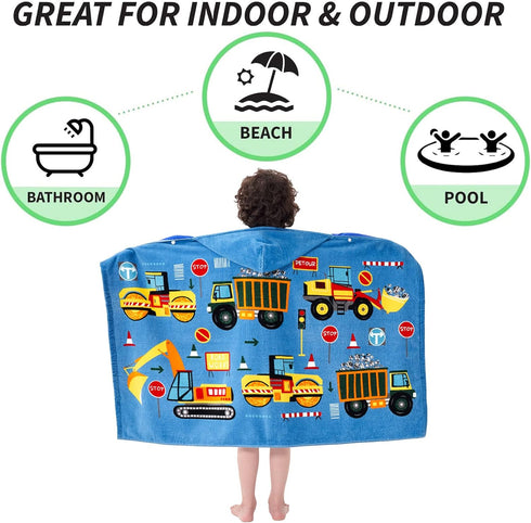 30 50 INCH 100% Kids Bath Towels, Kids Towel Girls Boys Hooded Beach,Bathroom,Pool Swim Towels Large Size Ultra