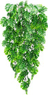 2pcs Artificial Monstera Hanging Plant, Fake Turtle Greenery Vine for Holiday Tropical Party Decorations