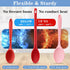 Long Handle Silicone Mixing Spoon, 12" Nonstick Heat-Resistant Rubber Stirring Spoon for Cooking and Baking