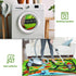Rug,59"X39.4" Kids Carpet Playmat Dinosaur Car Rugs for Kids Toy Cars,Non Slip Dino Safari Road Map Kid Rug
