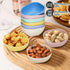 6 Pack Small Plastic Bowls 4.5 OZ Unbreakable Wheat Straw Dipping Bowls, Mini Prep Bowls for Snacks
