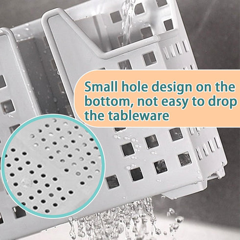 Grey Dishwasher Chopstick & Straw Basket, Ideal Utensil Holder for Small Items, Keep Your Dishwasher Organized