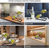 Small Wine Racks Countertop, 5 Bottle Capacity, Modern Black Metal Wine Bottle Holder for Home Kitchen Bar