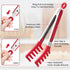 2 9-Inch 12-Inch PCS Pasta Tong Spaghetti Tongs, & Heat Resistant Silicone Pasta Tongs Spaghetti Server With Teeth