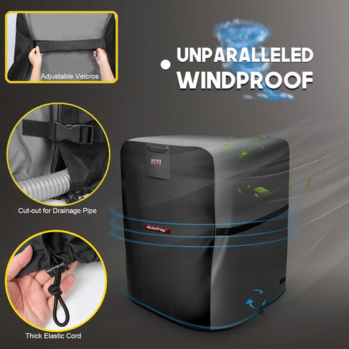Rosefray Waterproof Air Conditioner Cover, Heavy Duty 600D for Outside Units, Fits up to 34” x 34” x 38”
