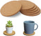 Tivnhuils 6Pcs Cork Coasters Set, 3.9 Inch Desk Coaster for Cup and Plant