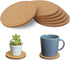 Tivnhuils 6Pcs Cork Coasters Set, 3.9 Inch Desk Coaster for Cup and Plant