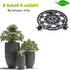 Skelang 12.6 Inches 350 Lbs Plant Stand, Cast Iron Plant Pallet Caddy, Plant Pot Dolly with Brake Wheel, Load Capacity