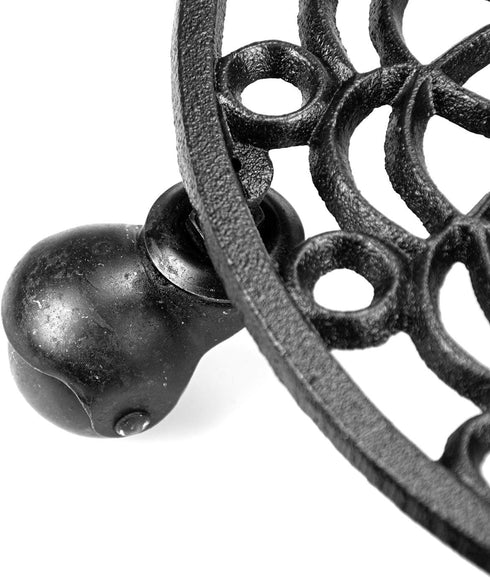 Fasmov Cast Iron Plant Stand Plant Pallet Caddy Plant Pot with Heavy Duty Wheels Indoor Planter Trolley Casters Rolling