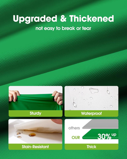 20 Pack, 54 108 Inch Pureegg Plastic Table Cloth Disposable x Table Cloths, St Patricks Day, Christmas Decorations