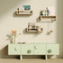 TidyCorner Upgraded Thick Floating Shelves - Multi-Use Wall-Mounted Bookshelves for Kids and Nursery, Ideal for Books