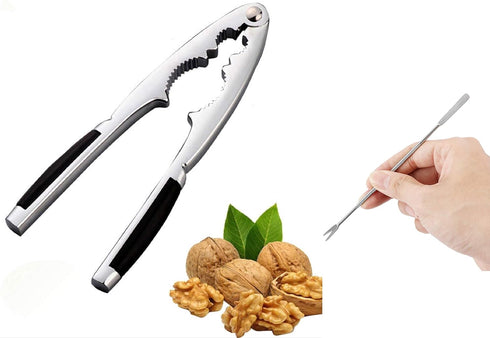 MxTong 1 Nutcrackers Walnut Pecan Nut Cracker Heavy Duty Shell Cracker Seafood Walnut Opener Tool with Non-Slip Handle