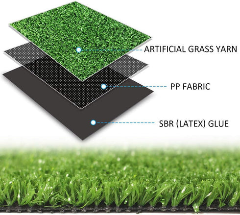 Lawn-4 6 0.4" LITA Artificial Grass Turf Feet x Feet, Indoor Outdoor Rug Synthetic Grass Mat Fake Grass