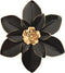 Metal Flower Wall Art Decor, 10“ Rustic Modern Floral Sculpture, Distressed Iron Wall Hanging for Indoor Outdoor