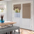 HOMEIDEAS Cappuccino Blackout Door Curtains, 26 X 40 Inch Room Darkening Thermal Insulated Tie Up Shades, 1 Panel