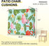 Set 4 18.5" 16" 3", downluxe Outdoor Chair Cushions of for Patio Furniture, Water-Resistant Square Corner Patio Chair