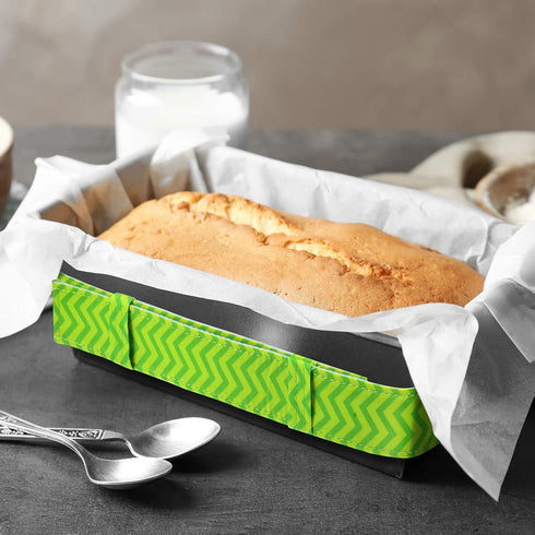Patelai 6 Pieces Cake Pan Dampen Strips, Colorful Absorbent Baking Strips for Even Baking and Clean Edges