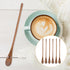 Operitacx 6 Pcs Wooden Spoons, Long Handle Wooden Mixing Spoons Bulk, Long Spoon Tea Spoons For Honey Spoon Mixing Stirring Eating Cooking