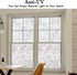 Kromapolis Window Privacy Film, Vinyl Glass Covering, Stained Decorative Film Frosted, Static Window Clings,