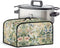 Floral Slow Cooker Cover with Mesh Pocket and Top Handle, Small Appliance Cover for Kitchen Home Decor Accessories