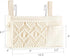 Mkono Boho Macrame Bedside Caddy Hanging Organizer, 4 Pockets for Remote, Magazine, Accessories, Fixed Straps and Hooks