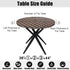 36" 44" Smiry Round Picnic Tablecloth, Waterproof Elastic Fitted Table Covers for - Tables, Wipeable Flannel Backed